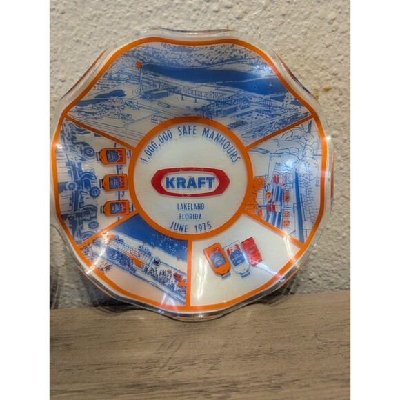 Vintage 1975 Kraft Foods Lakeland Florida Commemorative Plate Set of 2 - Picture 10 of 10